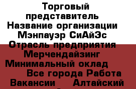 Торговый представитель › Название организации ­ Мэнпауэр СиАйЭс › Отрасль предприятия ­ Мерчендайзинг › Минимальный оклад ­ 41 100 - Все города Работа » Вакансии   . Алтайский край,Алейск г.